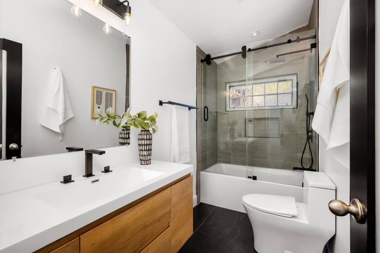 Hollywood Hills modern bathroom