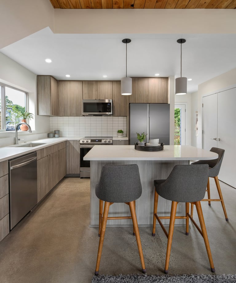 Modern kitchen in new home